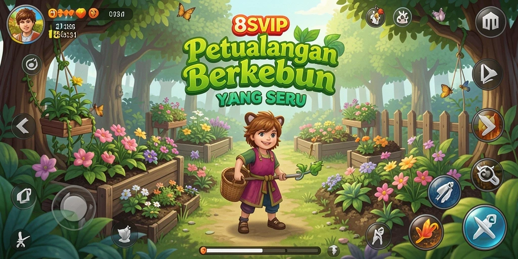 Tampilan gameplay seru dalam berkebun di 8SVIP.