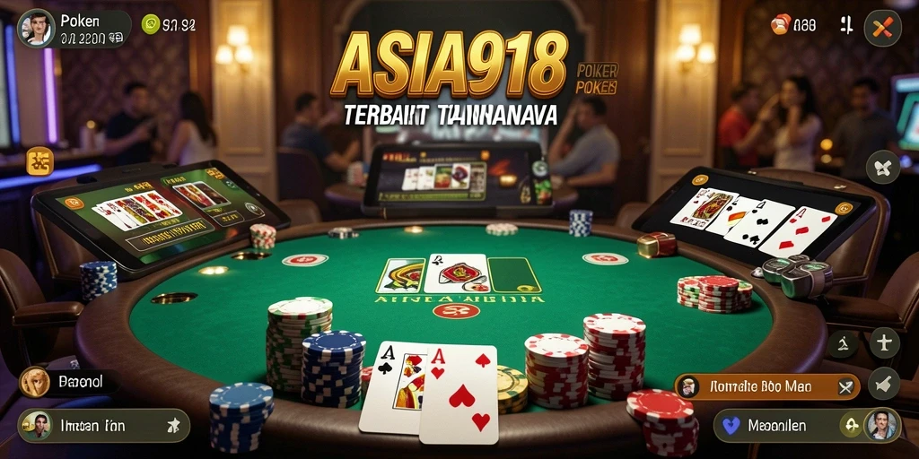 Gameplay Poker yang mendebarkan dan interaktif di ASIA918.
