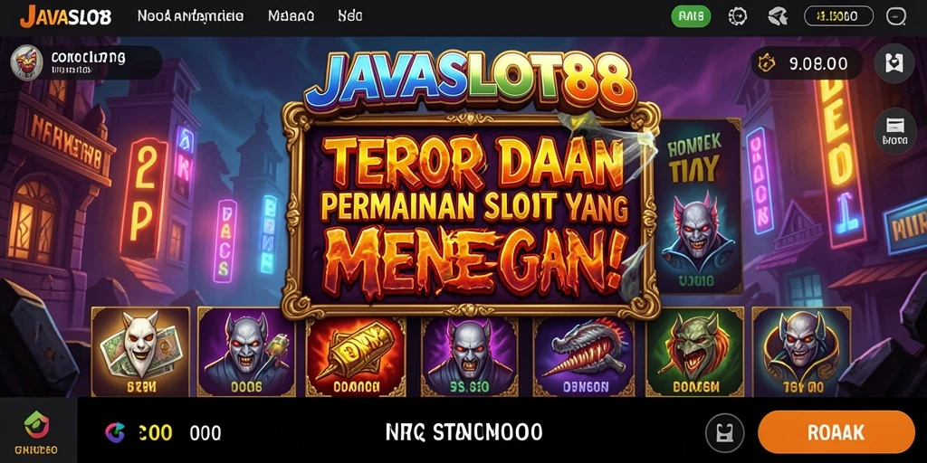 Tampilan gameplay seram dari JAVASLOT88 yang menegangkan
