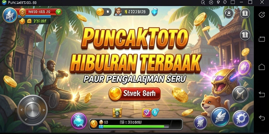 Tampilan gameplay yang mendebarkan di PUNCAKTOTO.